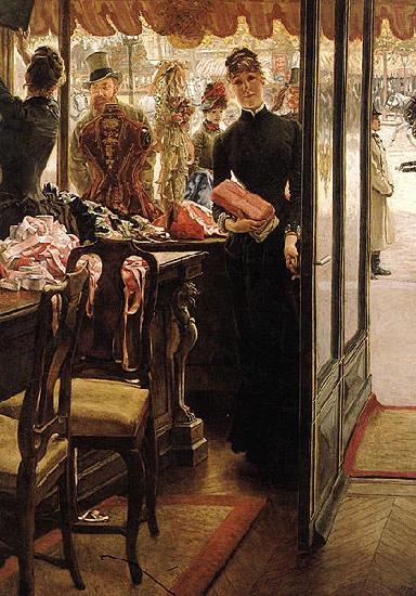 James Tissot The Shop Girl oil painting image